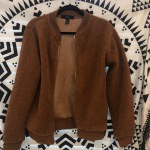 teddy bear bomber jacket